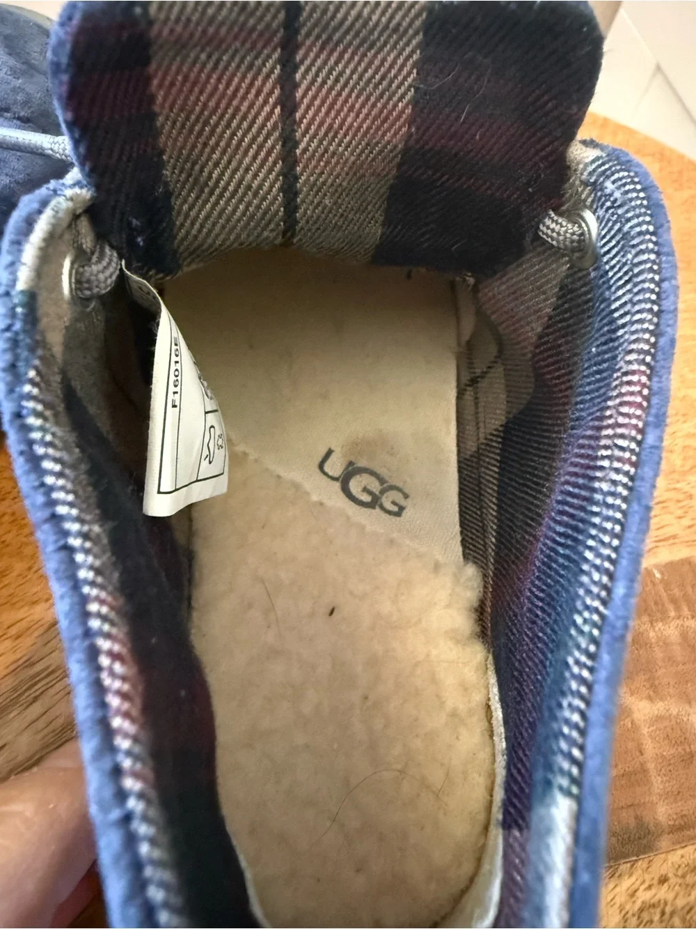 UGG Kid’s Blue Suede Boots